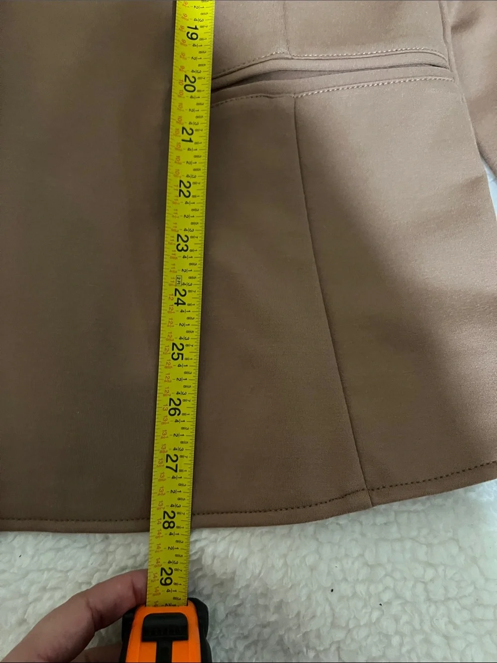 NWOT Betabrand Women's Tailored Light Brown Blazer Jacket Size M